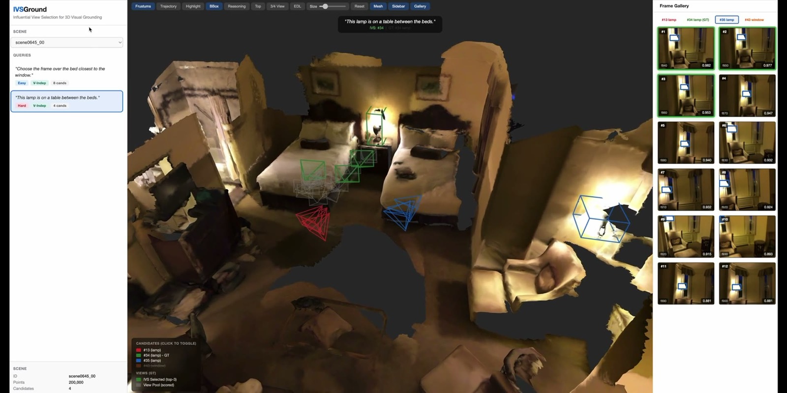 Screenshot of the IVSGround interactive demo